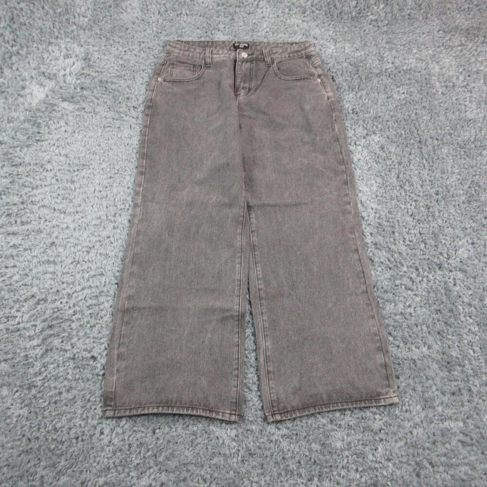 PrettyLittleThing Jeans Womens 6 Petite Gray Mid Rise Boyfriend Denim 31x29* NWT